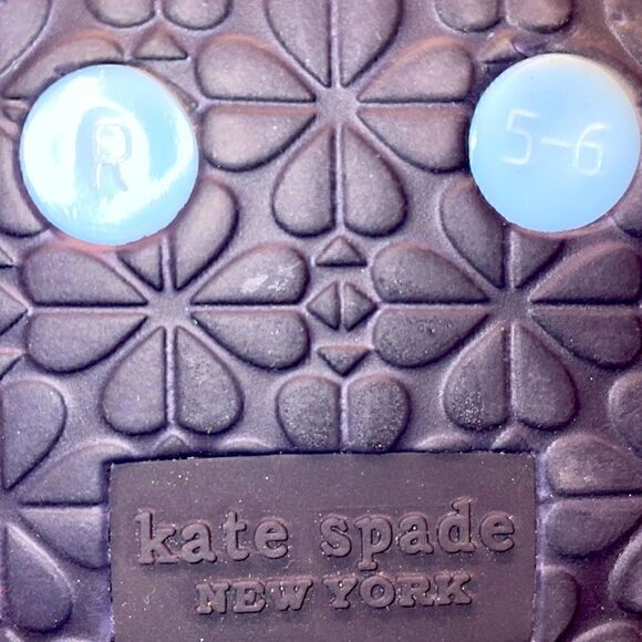 Kate Spade New York flyaway flip flops size 5-6 Light Blue Strap - Picture 5 of 5